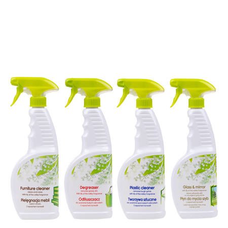 A set of Blux cleaning agents 4x 650 ml
