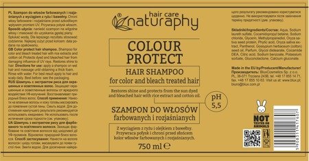 Szampon do włosów farbowanych i rozjaśnianych 750 ml